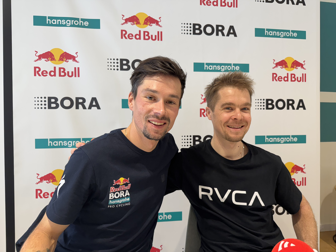 Primož Roglič in Jan Tratnik sta spet združila moči. Zdaj pri Red Bull - BORA - hansgrohe. | Foto: Jaka Lopatič