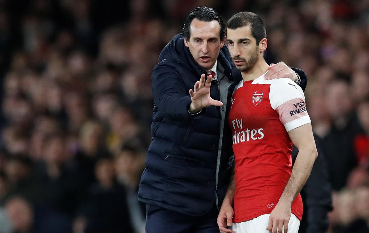 Henrikh Mkhitaryan | Trener Arsenala Unai Emery na tekmi leta iz bizarnih razlogov ne bo mogel računati na Henrikha Mkhitaryana. | Foto Reuters