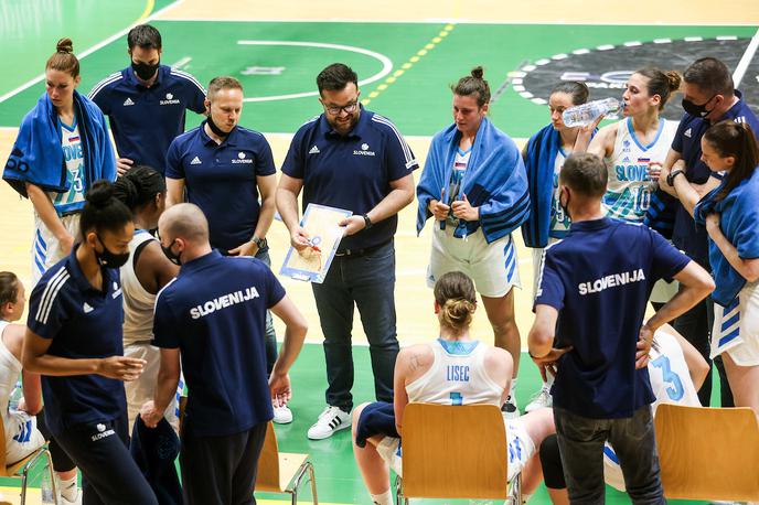 Slovenija : Črna Gora (ženska košarka, priprave na EuroBasket) | Foto Vid Ponikvar