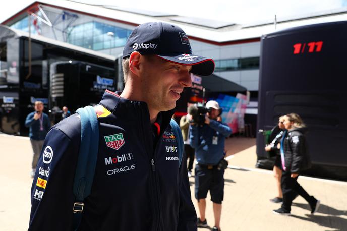 Silverstone Max Verstappen | Max Verstappen je razčistil z Landom Norrisom in v Silverstone prišel dobre volje. | Foto Reuters