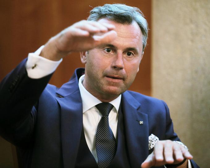 Norbert Hofer je decembra lani v ponovljenem drugem krogu predsedniških volitev izgubil boj z Alexandrom Van der Bellnom. | Foto: STA ,