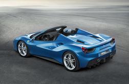 Ferrari 488 spider: užitek vetra v laseh do 325 km/h za vsaj 300 tisoč evrov 