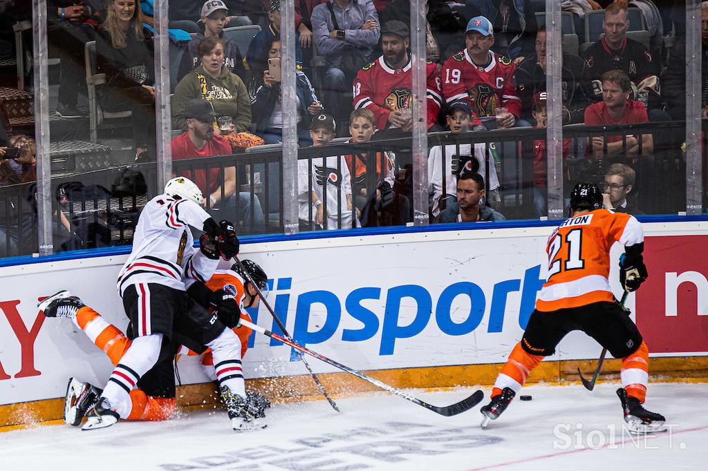 Chicago Blackhawks - Philadelphia Flyers NHL v Pragi 2019