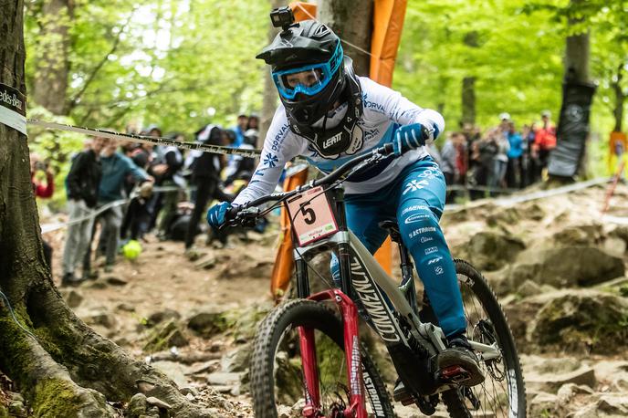 Svetovni pokal MTB spust Maribor 2019 | Monika Hrastnik je končala na petem mestu, | Foto Grega Valančič/Sportida