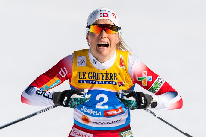 Therese Johaug | Norvežanka Therese Johaug, ki je morala svetovno prvenstvo leta 2017 in lanske olimpijske igre izpustiti zaradi dopinškega prekrška, je v Seefeldu prišla do svoje osme zlate medalje s svetovnih prvenstev. | Foto Reuters