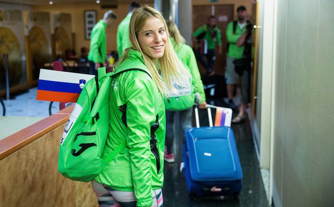 Joni Tomičič Prezelj je zasedla tretje mesto na atletskem mitingu v belgijskem Heusden Zolderju. | Foto: Vid Ponikvar