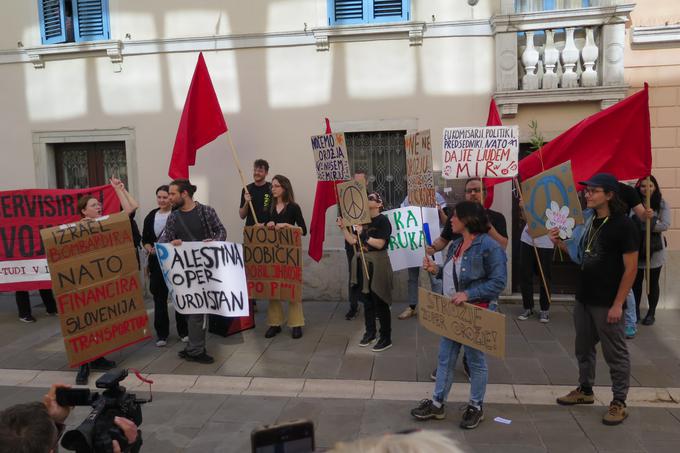 protest Koper, ladja Borkum | Foto: STA