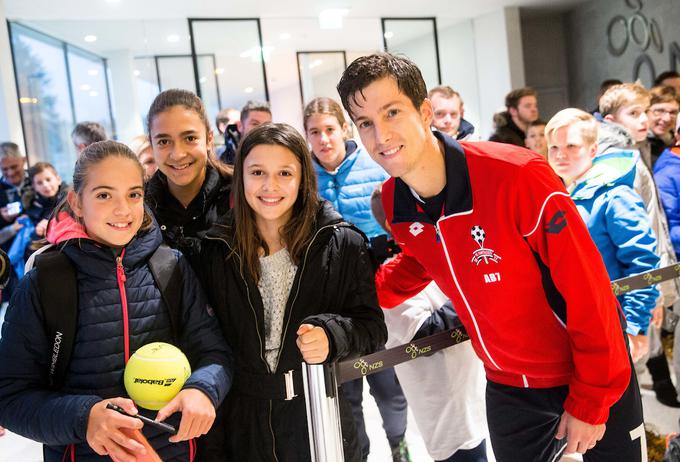 Aljaž Bedene ima še vedno veliko navijačev v Sloveniji. | Foto: Vid Ponikvar