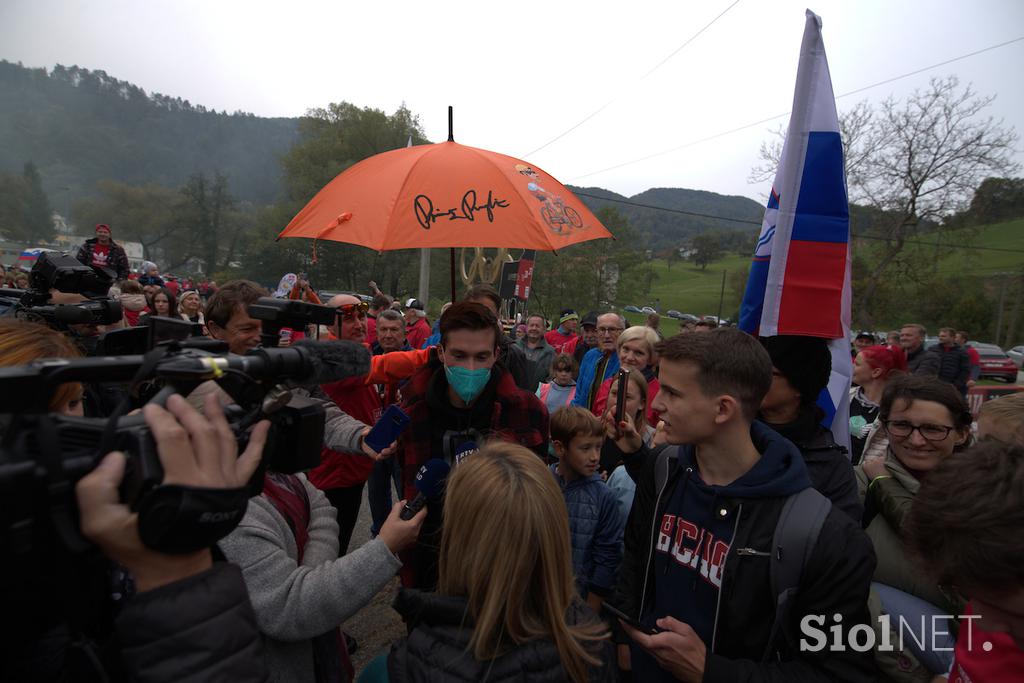 Sprejem za Primoža Rogliča v Zagorju ob Savi