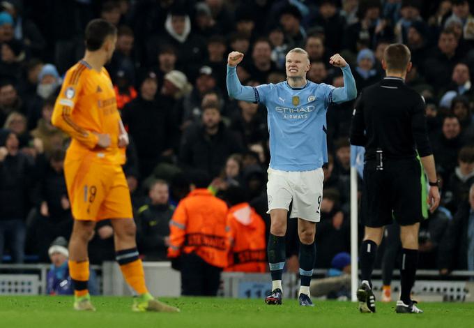 Erling Haaland po zadetku za vodstvo z 2:1. | Foto: Reuters