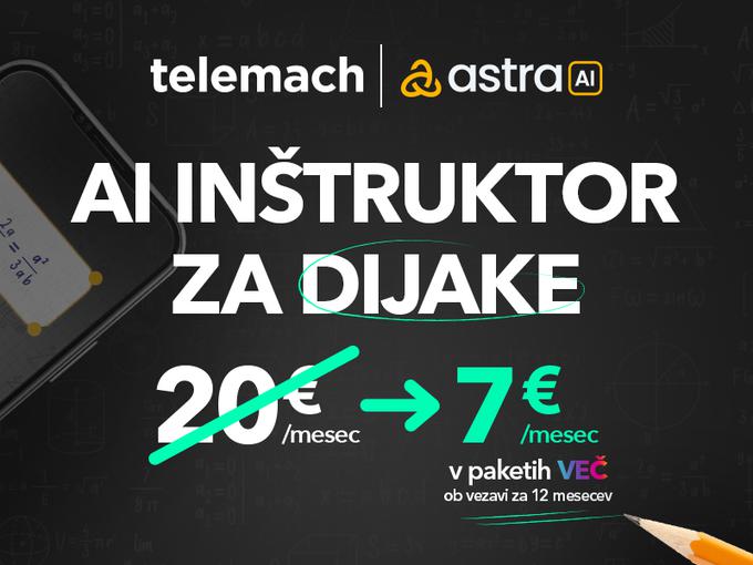 Telemach se približuje mladim in svoj portfelj krepi s platformo Astra AI. | Foto: Telemach