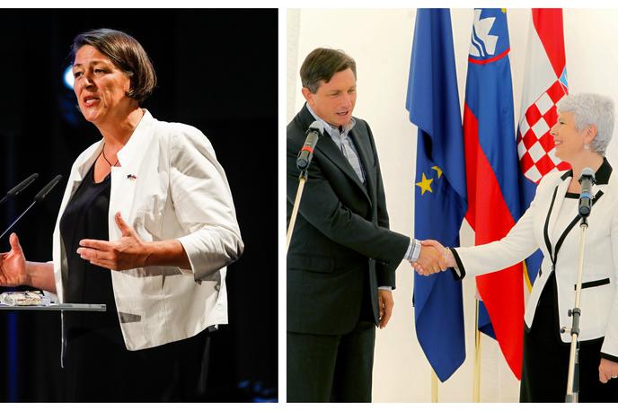 Violeta Bulc Borut Pahor | Foto STA