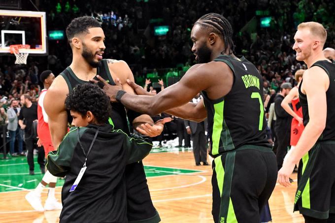 Jayson Tatum je odločil tekmo v Bostonu. | Foto: Reuters