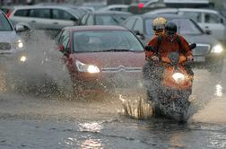 Prva polovica praznikov zelo deževna, druga polovica sončna