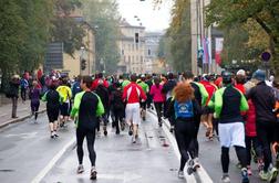 Na ljubljanskih ulicah še nikdar toliko tekačev