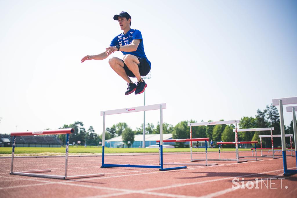 trening Kranj smučarski skakalci Peter Prevc