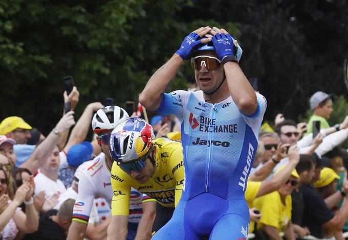 "Ne vem, kaj naj rečem. Hvaležen sem ekipi, družini in prijateljem, da so mi pomagali do vrnitve na Tour v tako dobri formi." | Foto: Reuters