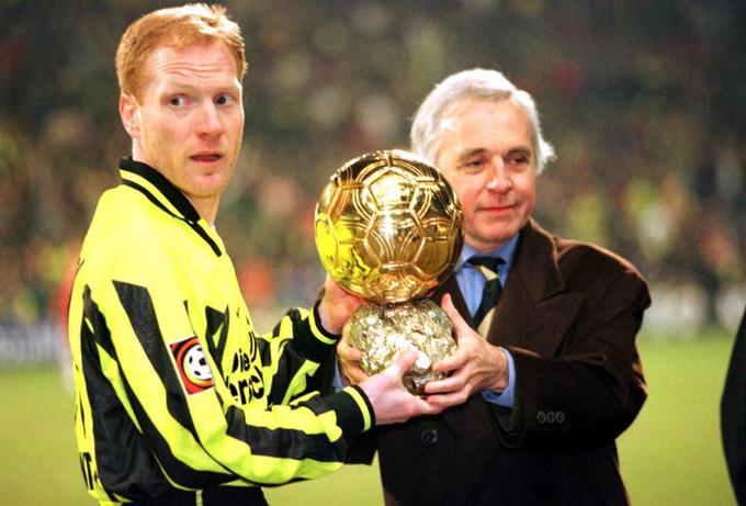 Nemec Matthias Sammer je osvojil zlato žogo leta 1996. Tri leta pozneje je gostoval v Sloveniji. V dresu Borussie Dortmund se je meril v Ljudskem vrtu proti Mariboru. Čeprav so bili Nemci favoriti, se je dvoboj v pokalu Uefa končal brez zmagovalca (0:0). Borussia se je morala na povratni tekmi pošteno potruditi za napredovanje. Mariborčani so vodili z 1:0, a je sledil preobrat rumeno-črnih (2:1). | Foto: Guliverimage