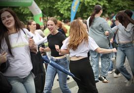 Parada ljubljanskih maturantov