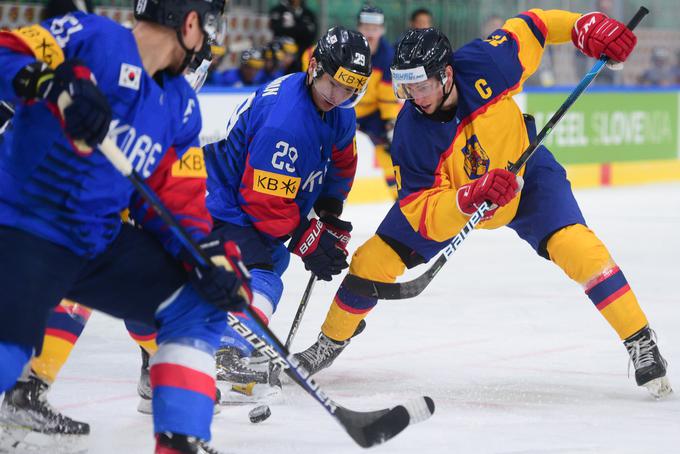 SP div.I, skupina A: Romunija - Južna Koreja | Foto: Martin Metelko/HZS