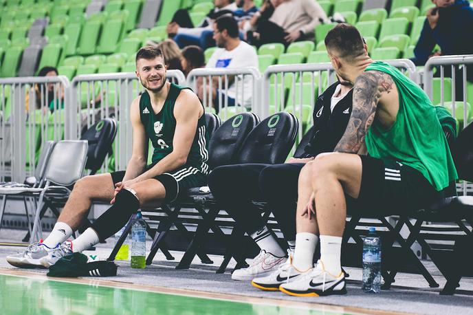 Cedevita Olimpija trening Edo Murić | Edo Murić je imel poleti velike dvome. | Foto Grega Valančič/Sportida