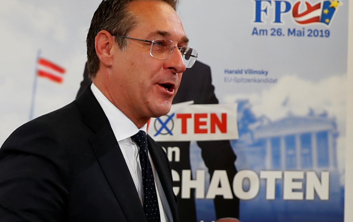 Heinz-Christian Strache | Heinz-Christian Strache še ni sporočil, ali bo sprejel mandat v Evropskem parlamentu. | Foto Reuters