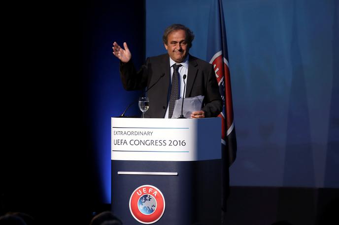 Michel Platini | Nekdanji predsednik Uefe je komentiral dogajanje okoli superlige. | Foto Reuters