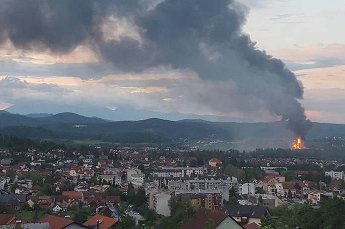 Požar na Vrhniki | Foto Facebook