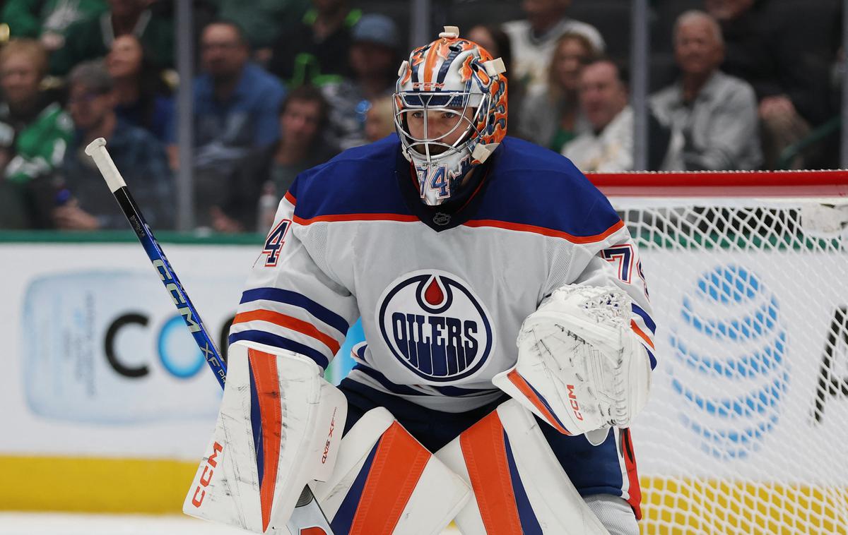 Stuart Skinner | Kanadski vratar Stuart Skinner je za moštvo Edmonton Oilers zbral 27 obramb. | Foto Reuters