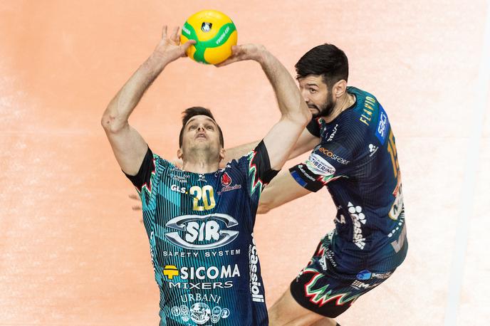 Liga prvakov: ACH Volley - Perugia | Perugia, katere član je Gregor Ropret, je četrtfinale proti Berlinu začela z zmago s 3:1 v nizih. | Foto Vid Ponikvar