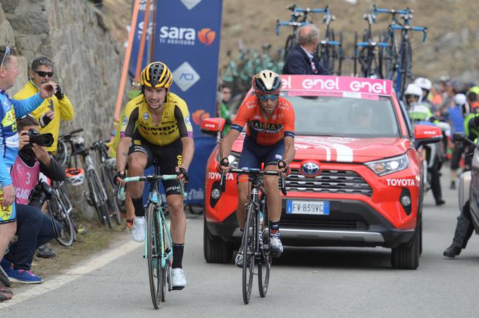 Roglič in Vincenzo Nibali sta pozabila na Carapaza. | Foto: Guliverimage/Vladimir Fedorenko