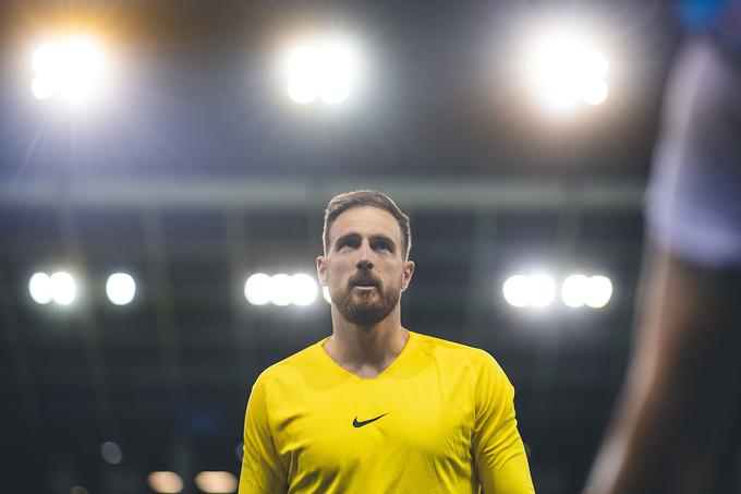 Jan Oblak zaradi bolečin v vratu po 23. aprilu, ko je z Atleticom izgubil derbi v Barceloni, ni več branil. | Foto: Grega Valančič/Sportida