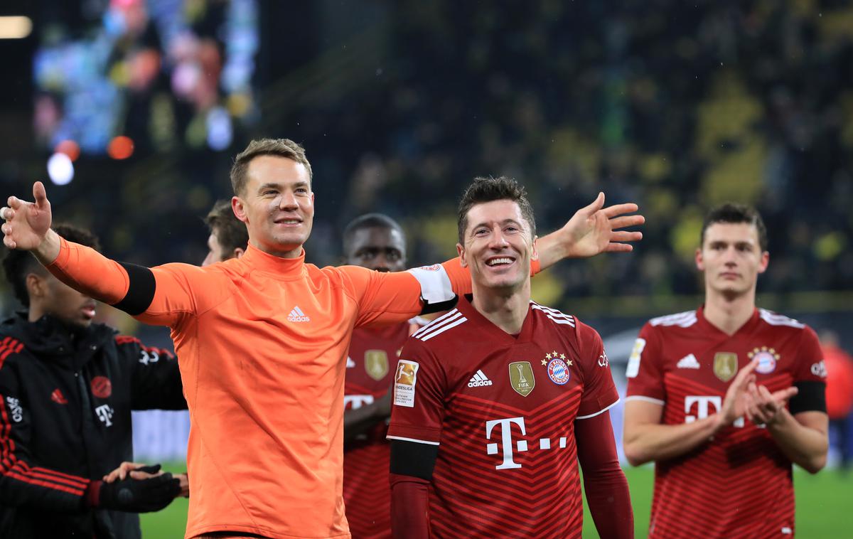 Bayern Lewandowski | Nogometaši Bayerna so dobili že sedmi zaporedni Der Klassiker v Nemčiji. | Foto Reuters