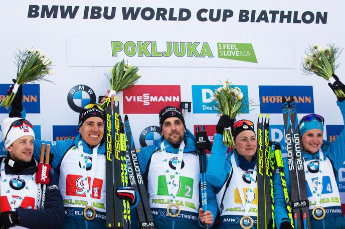 Pokljuka sobota 1 | Francozi so slavili pred Norveško. | Foto Peter Podobnik / Sportida