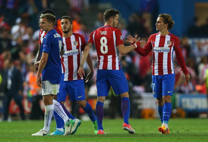 Antoine Griezmann je Atleticu prinesel zmago, a na povratni tekmi bo še zanimivo. | Foto: Reuters