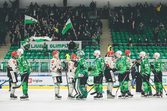 Olimpijo čaka še finale državnega prvenstva, v katerem ji nasproti ne bo stal večni tekmec z Jesenic - izločila ga je v polfinalu -, pač pa Triglav Kranj. | Foto: Grega Valančič/Sportida