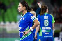 EHF Euro2022: Slovenija - Madžarska, slovenska ženska rokometna reprezentanca Elizabeth Omoregie