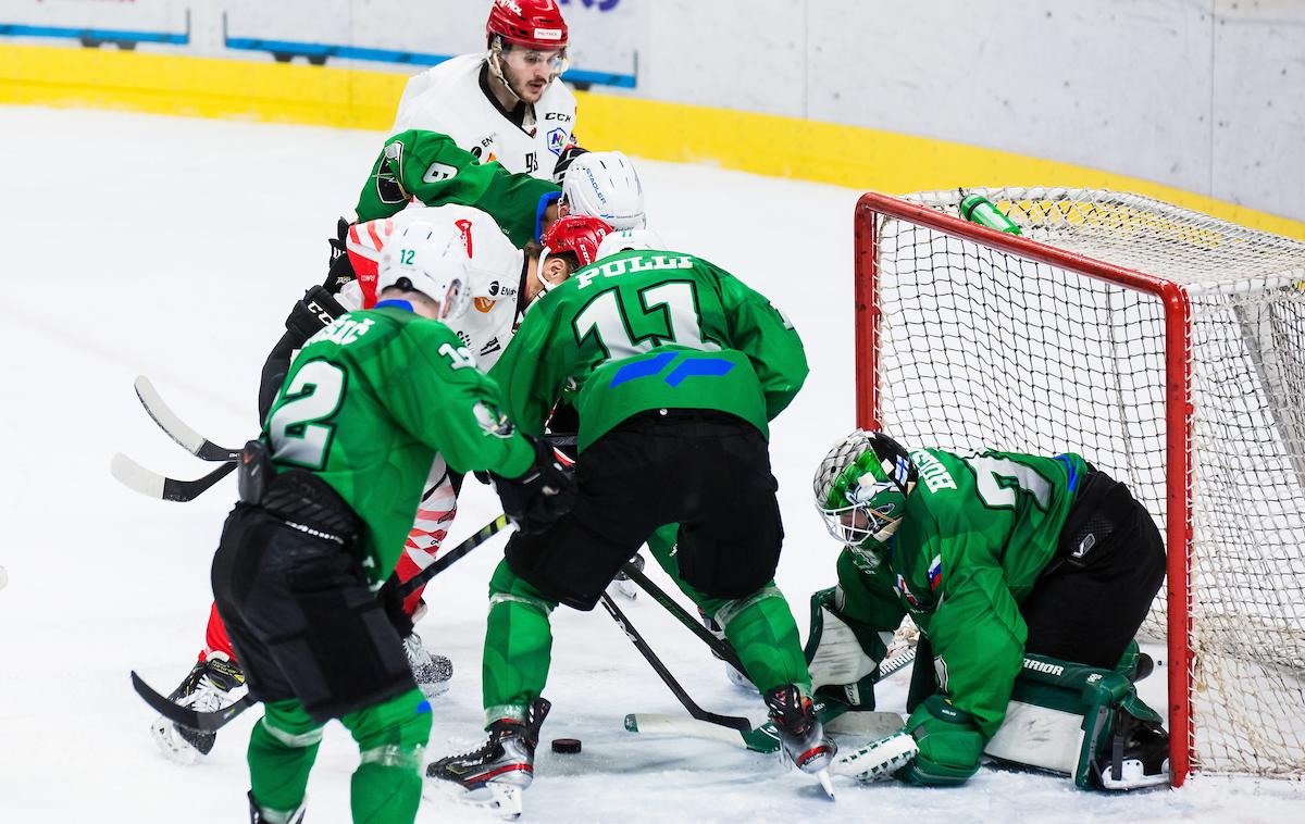 HK Olimpija HDD Jesenice 3. marec 2021 | Olimpija je za osmo zaporedno zmago s 4:2 premagala Jesenice in se utrdila na vrhu lestvice Alpske lige. | Foto Grega Valančič / Sportida