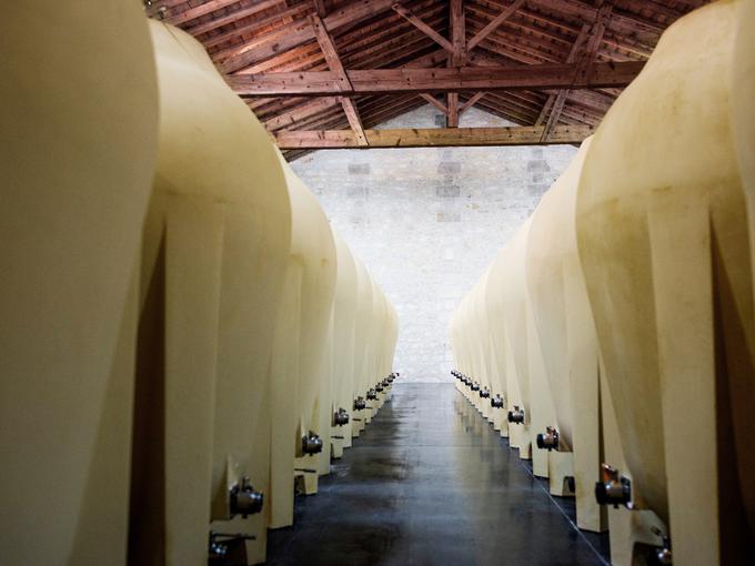 Del vin Pontet Canet zdaj zori v betonskih amforah. | Foto: Pontet Canet