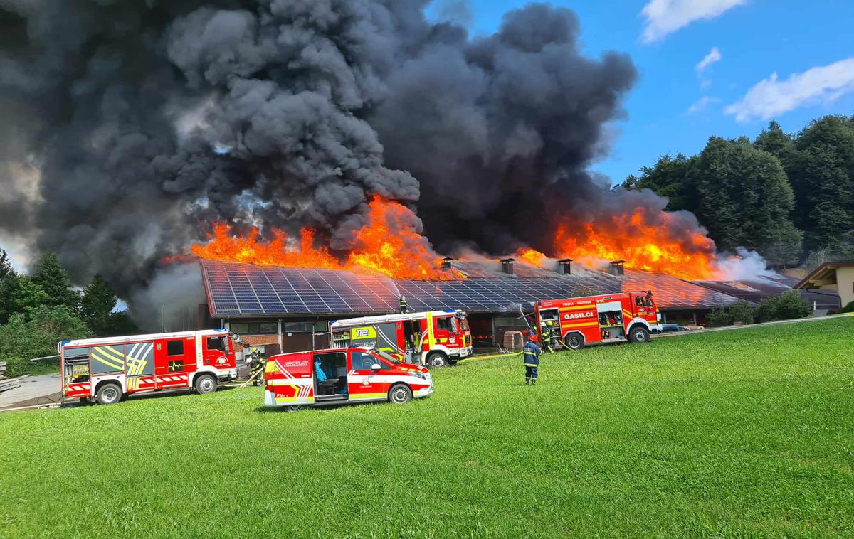 Zavrh pod Šmarno goro, požar | Foto Občina Medvode