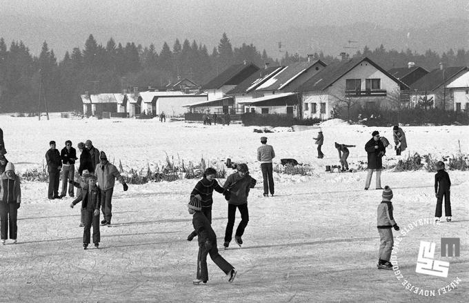 Koseški bajer, leto 1980
 | Foto: Dragan Arrigler, hrani MNZS