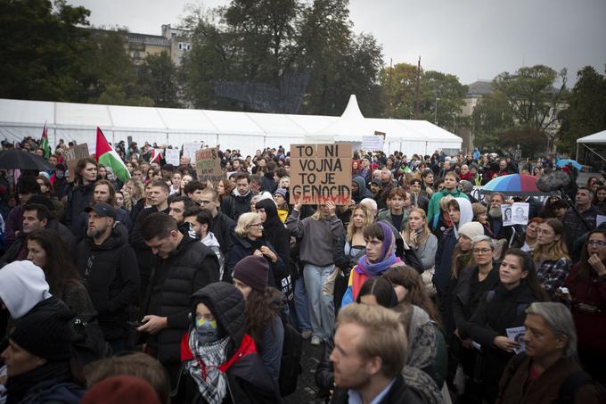 Shod v podporo Palestini | Foto: Bojan Puhek