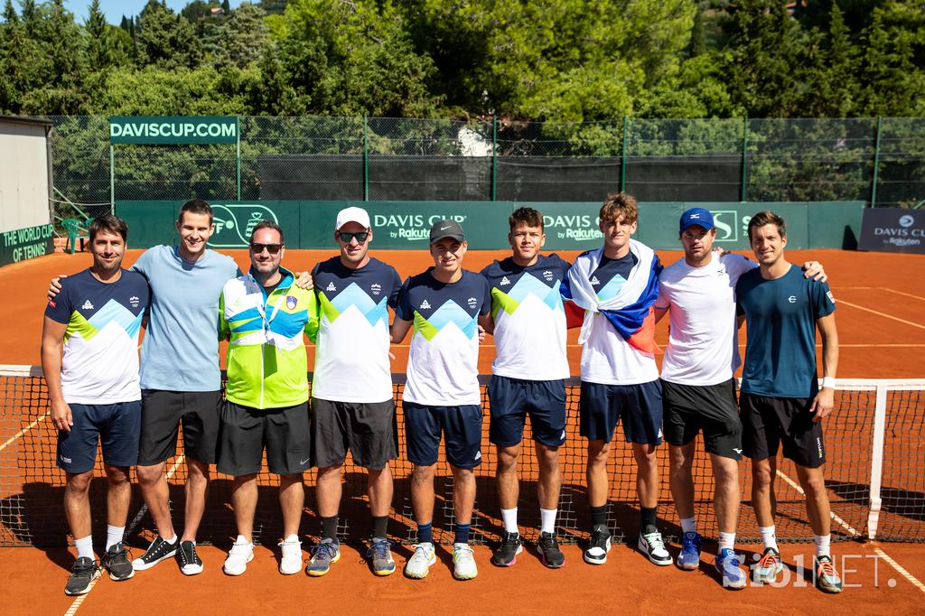 Davisov pokal Kavčič Bedene zadnja tekma