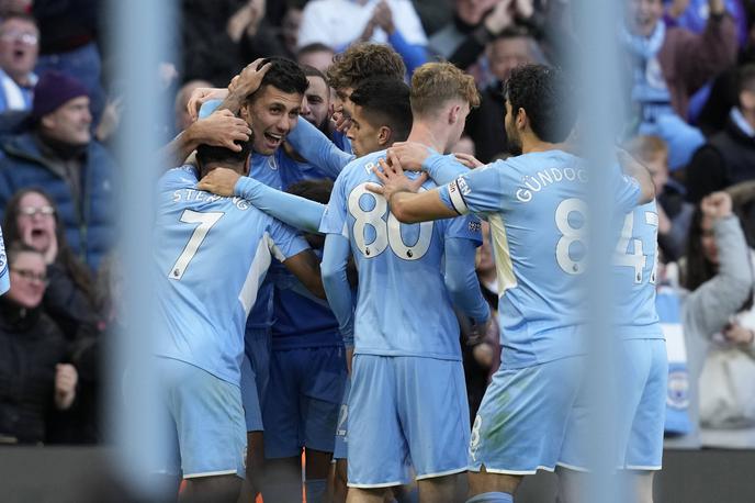 Manchester City Rodri | Manchester City je brez večjih težav v nedeljo na Etihadu odpravil Everton. | Foto Guliverimage