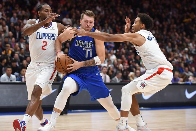 Ljubljančan je proti Los Angeles Clippers prispeval 15 točk, 13 skokov in tri asistence, a je tudi izgubil devet žog. | Foto: Reuters