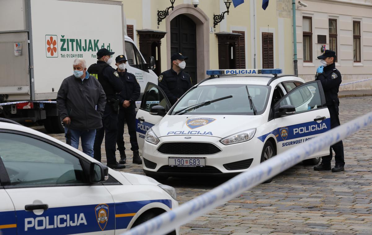 Prizorišče streljanja na Markovem trgu v Zagrebu | Foto STA