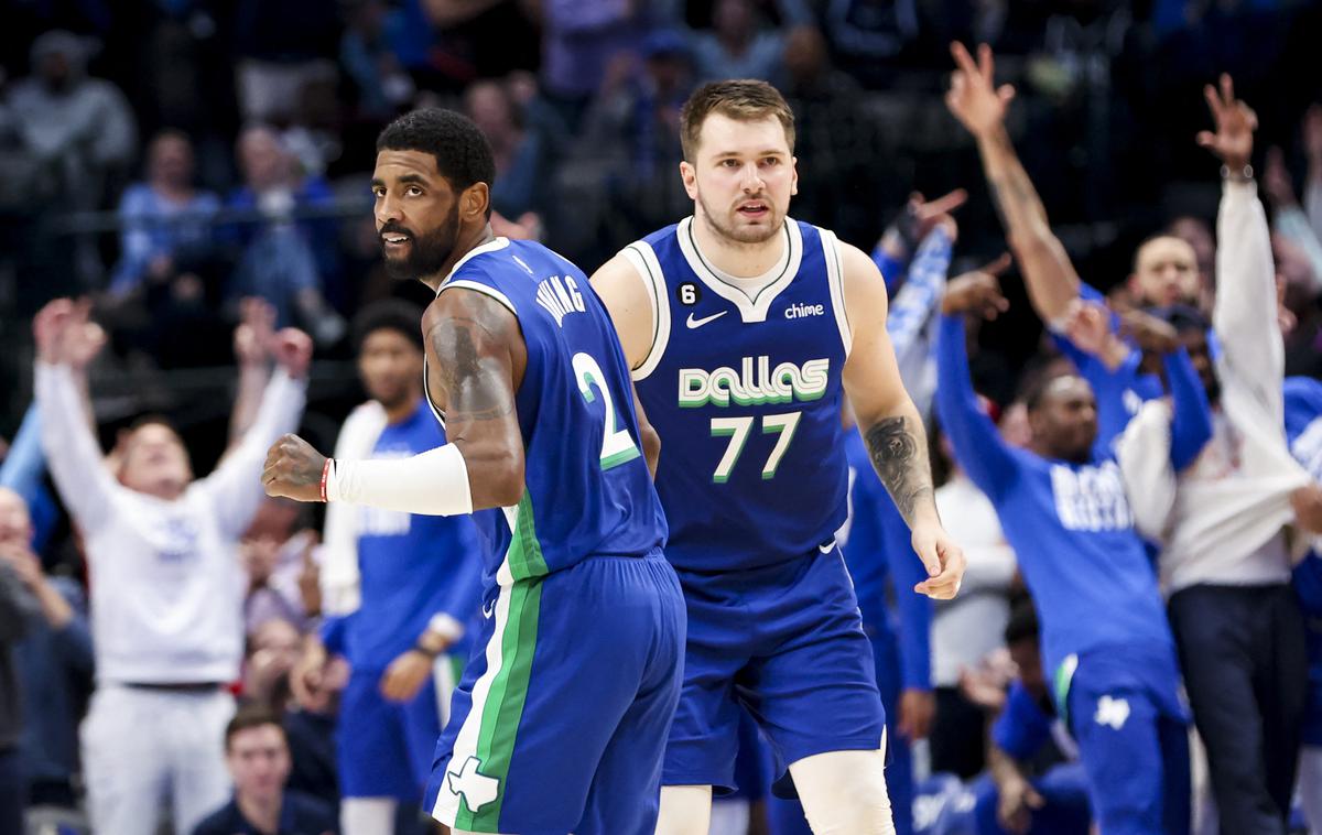 Dallas Minnesota | Luka Dončić je prvič v domači dvorani nastopil skupaj s Kyriejem Irvingom. | Foto Reuters