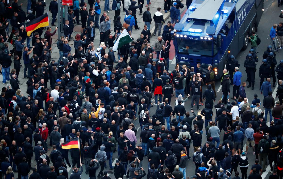 Protesti v Chemnitzu | Foto Reuters