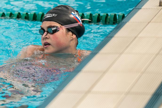 Katja Fain | Katja Fain je mednarodnem plavalnem mitingu Orca Cup v Bratislavi še enkrat dosegla normo A za nastop na olimpijskih igrah v Tokiu.  | Foto Vid Ponikvar