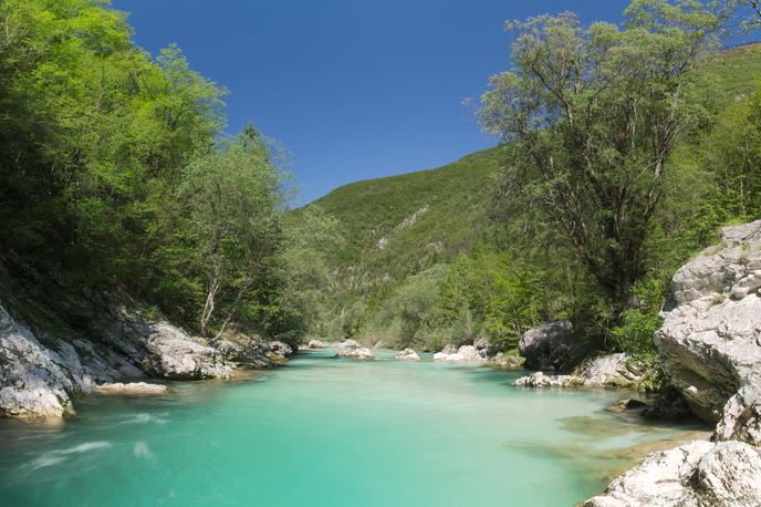 Soča | Pri Tolminu je v reki Soči umrl 29-letni domačin. Fotografija je simbolična.